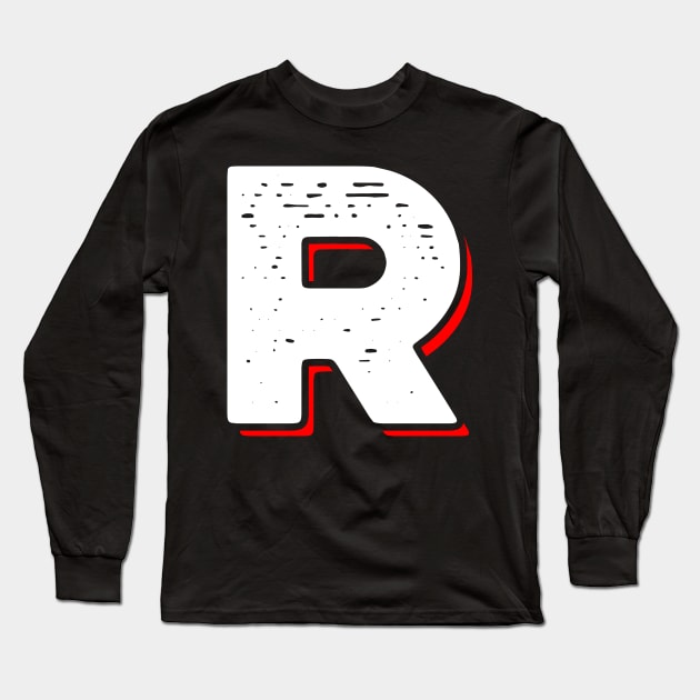 'Basic Letter R' Awesome Alphabet Gift Long Sleeve T-Shirt by ourwackyhome